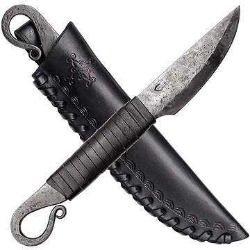 

Madhammers Ručně kovaný lovecký nůž Voluta s pouzdrem, 19,5 cm