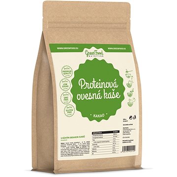 GreenFood Nutrition Proteinová ovesná kaše bezlepková, kakao, 500g - Bezlepková kaše