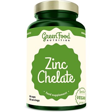 

GreenFood Nutrition Zinek Chelát 60 kapslí