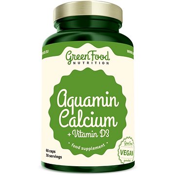

GreenFood Nutrition Aquamine + Vitamin D3 60 kapslí