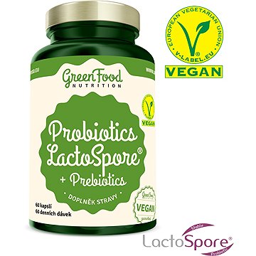 

GreenFood Nutrition Probiotika LactoSpore® + Prebiotics 60cps