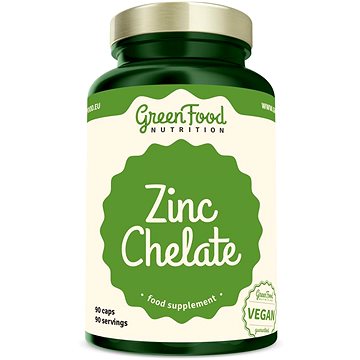 

GreenFood Nutrition Zinek Chelát 90 kapslí