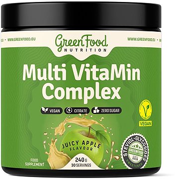 

GreenFood Nutrition Multi VitaMin Complex 240 g, juicy apple