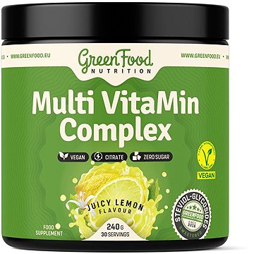 

GreenFood Nutrition Multi VitaMin Complex 240 g, juicy lemon