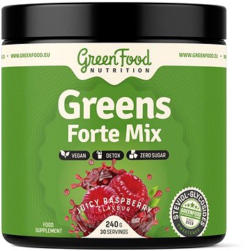 

GreenFood Nutrition Greens Forte Mix 240 g, juicy raspberry