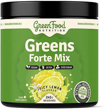 

GreenFood Nutrition Greens Forte Mix 240 g, juicy lemon