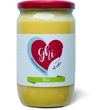 

Ghí od Srdce BIO přepuštěné máslo 720 ml