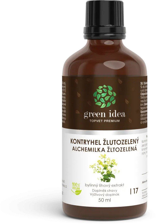 

GREEN IDEA Kontryhel žlutozelený - bylinný lihový extrakt