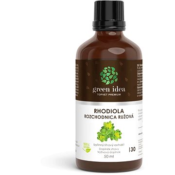 

GREEN IDEA Rhodiola - Rozchodnice - bylinný lihový extrakt 50 ml