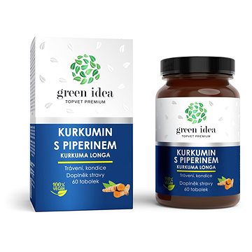 

GREEN IDEA Kurkumin s piperinem bylinný extrakt
