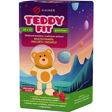 

Galmed TeddyFit gummies 50 + 10 ks Astronaut