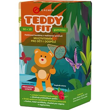 

Galmed TeddyFit gummies 50 + 10 ks Lovec Motýlů