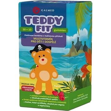 

Galmed TeddyFit gummies 50 + 10 ks Pirát