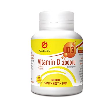 

Galmed Vitamin D 2000 IU 90 tobolek