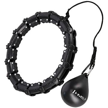 

HMS HHW11 Plus size černá masážní hula hoop obruč se závažím