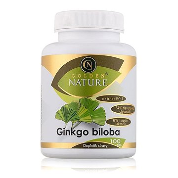 

Golden Nature Ginkgo Biloba extrakt 50:1 60mg 100 cps.