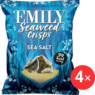 

Emily Křupavé mořské řasy, mořská sůl 4 x 18 g