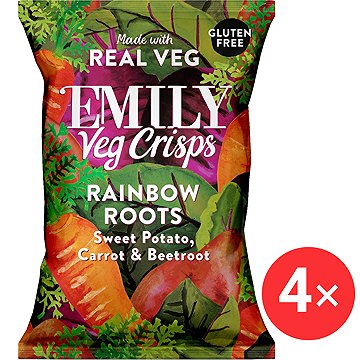 

Emily Veg Crisps, Zeleninové chipsy 4 x 30 g