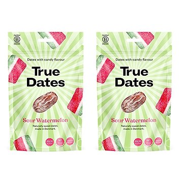 

True Dates Datle s příchutí kyselý meloun 2 x 100 g