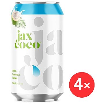 

Jax Coco 100% kokosová voda 4 x 330 ml plechovka