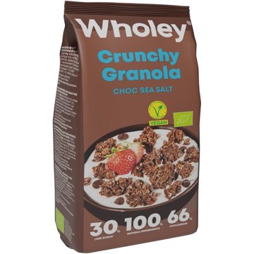 

Wholey Křupavá granola s čokoládou a mořskou solí BIO 300 g