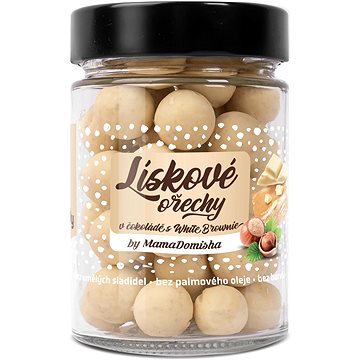 

GRIZLY Lískové ořechy v čokoládě s White Brownie by @mamadomisha 180 g