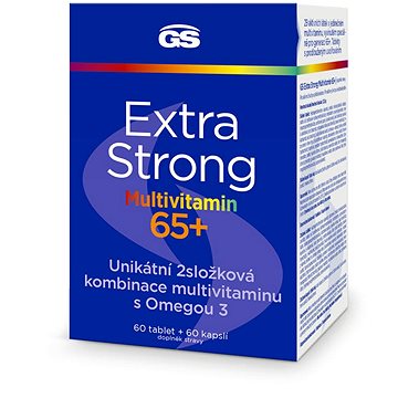 

GS Extra Strong Multivitamin 65+, 60 tablet + 60 kapslí