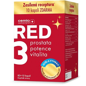 

Cemio RED3 80+10 kapslí + soutěž