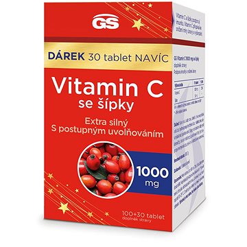 

GS Vitamin C 1000 se šípky, 100 + 30 tablet navíc
