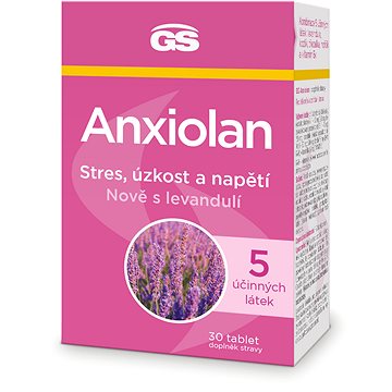 

GS Anxiolan s levandulí, 30 tablet