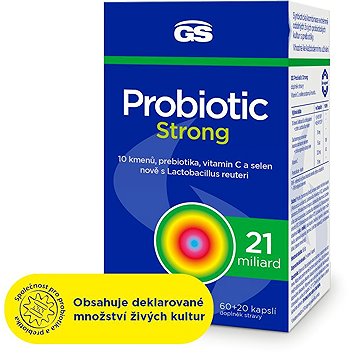 

GS Probiotic Strong, 60+20 kapslí
