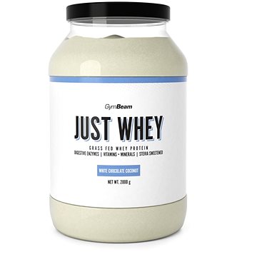 

GymBeam Protein Just Whey 2000 g, white chocolate coconut