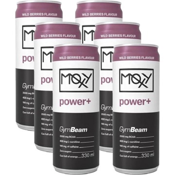 

GymBeam Moxy Power+ Energy Drink 6 x 330ml, lesní ovoce