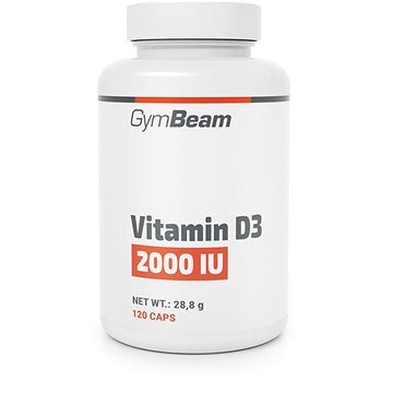 

GymBeam Vitamín D3 2000 IU 120 kapslí
