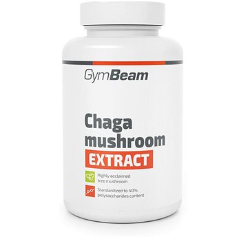 

GymBeam Extrakt z houby Chaga (rezavec šikmý) 90 kapslí