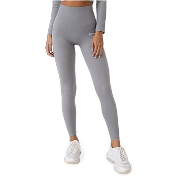 

GymBeam Dámské legíny Ribbed FLO Grey M