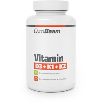 

GymBeam Vitamín D3 + K1 + K2 120 kapslí