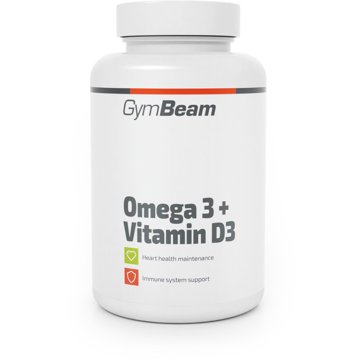 

GymBeam Omega 3 + Vitamín D3 90 kapslí