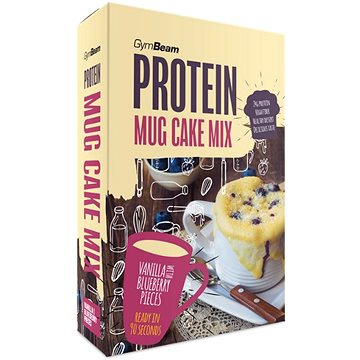 

GymBeam Proteinový Mug Cake Mix 500 g Vanilka s kousky borůvek