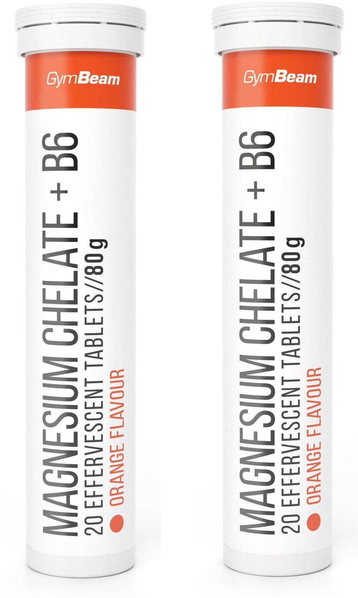 

GymBeam Magnesium chelate + B6, 2x 20 šumivých tablet, pomeranč