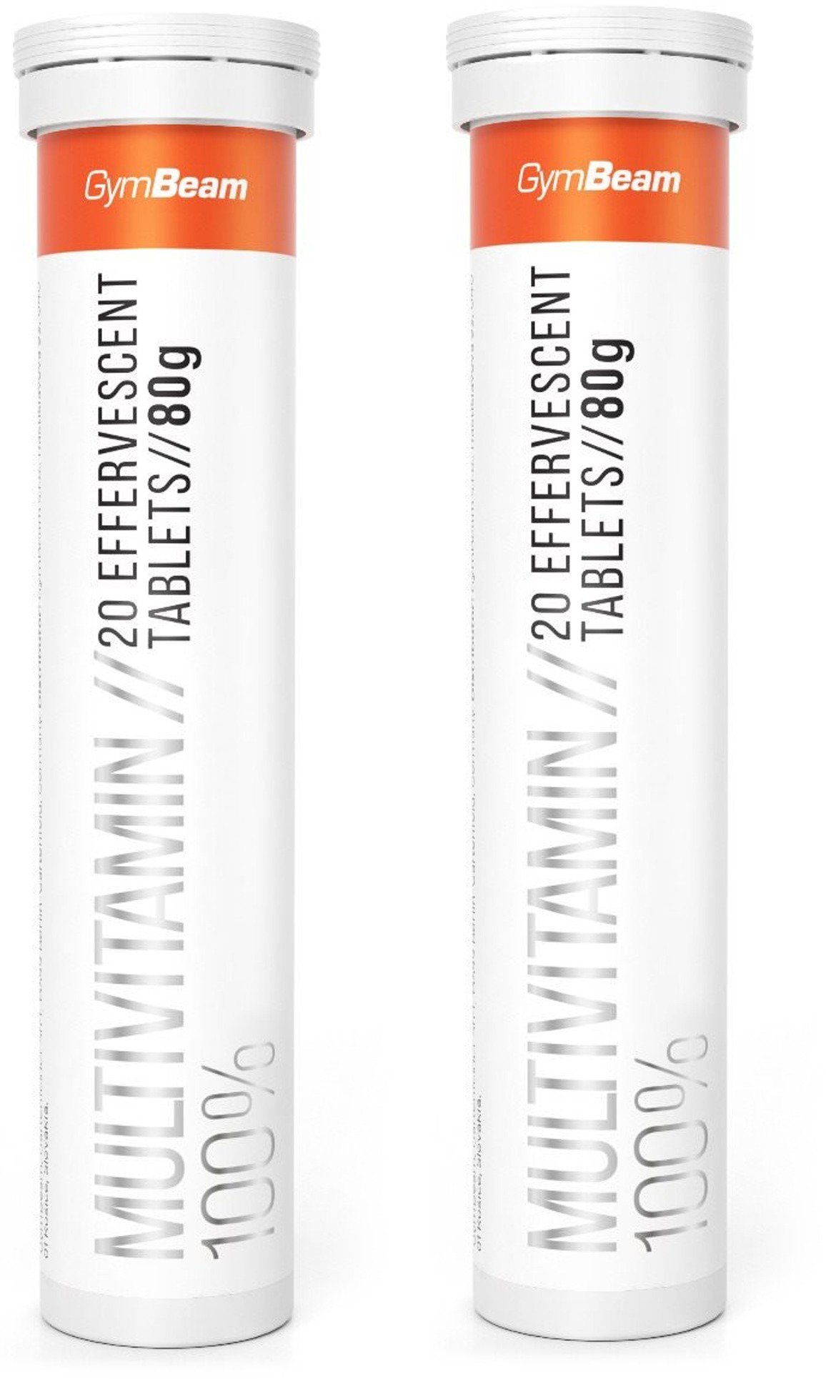 

GymBeam Multivitamín 100%, 2x 20 šumivých tablet, pomeranč