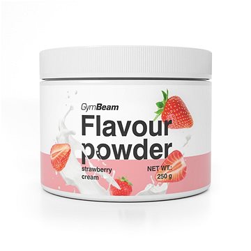 GymBeam Flavour powder, jahodový krém - Sladidlo