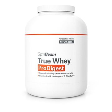 

GymBeam True Whey ProDigest 2000 g, chocolate
