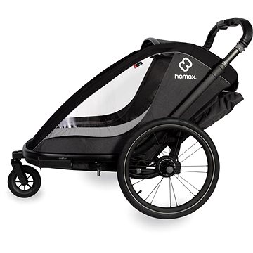 

HAMAX Cocoon One jednomístný cyklovozík vč. ramena + sada kočárku, grey/black