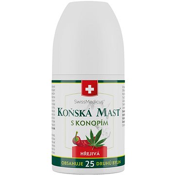 

SwissMedicus Koňská Mast s konopím hřejivá Roll-On 90 ml