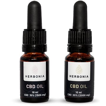 

Herbonia Výhodný balíček pro pár, Varianta: 15% CBD Konopný olej 10 ml + 20% CBD Konopný olej 10 ml