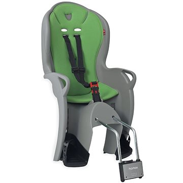 

HAMAX Cyklosedačka s uzamykatelnym zámkem Kiss grey/green