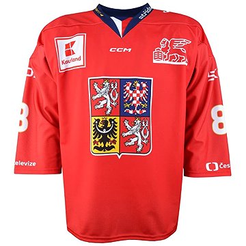 

CCM Reprezentační dres s reklamou červený Pastrňák, Senior, L