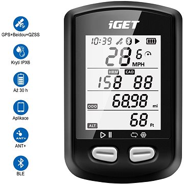 iGET CYCLO C200 GPS - GPS navigace