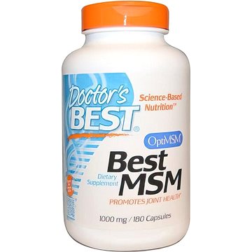 

Doctor's Best MSM 1000 mg, 180 kapslí